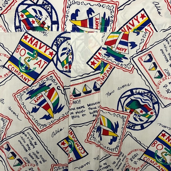 Huntington Ridge nautical Vintage Button Down Shirt - Picture 5 of 9